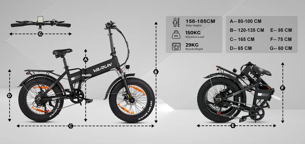 VARUN S20-1 Foldable Electric Bike