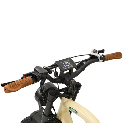 OneSport W66 Retro Moped Style 48V 250W 20×4.0" Fat Tires Full Suspension E-Bike