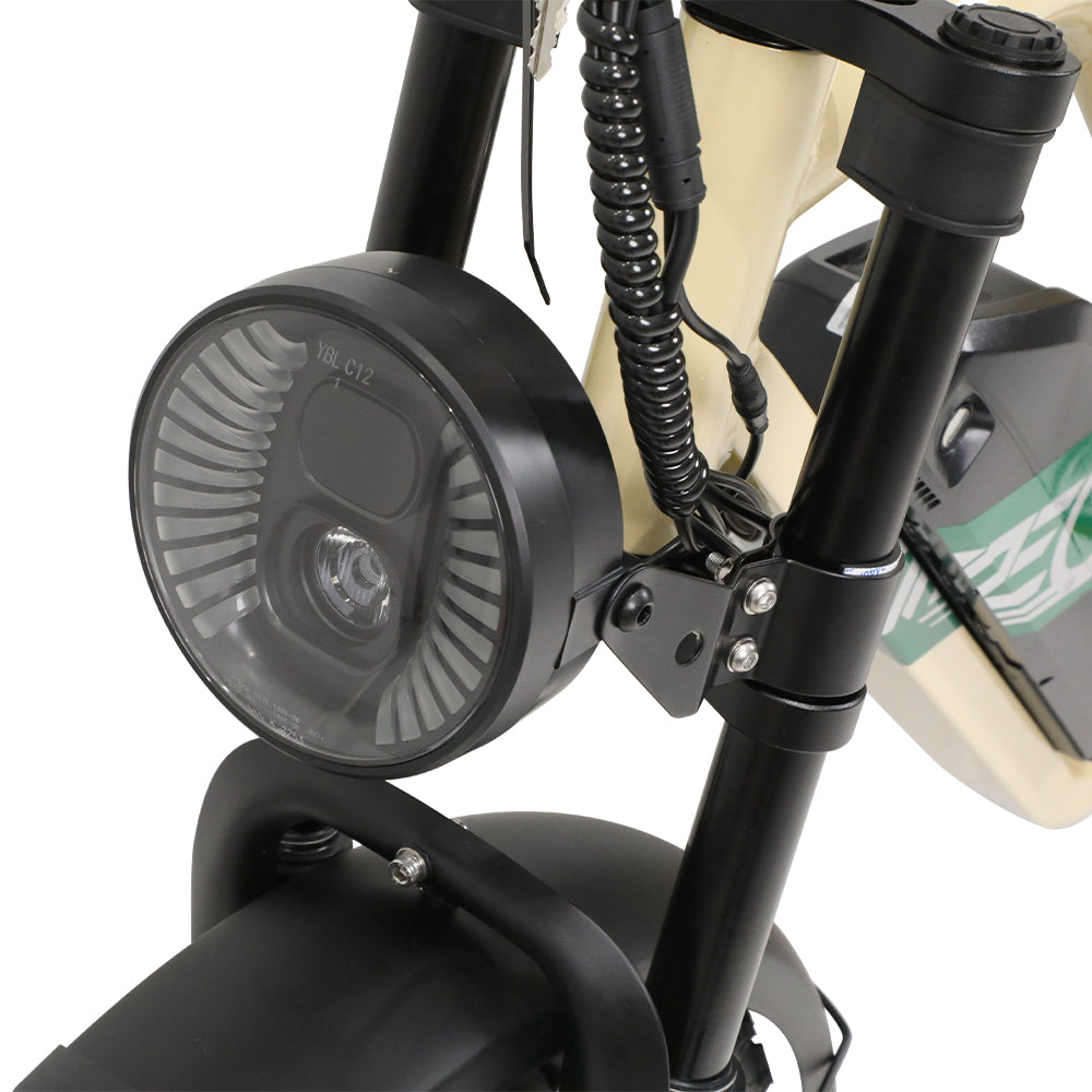 OneSport W66 Retro Moped Style 48V 250W 20×4.0" Fat Tires Full Suspension E-Bike