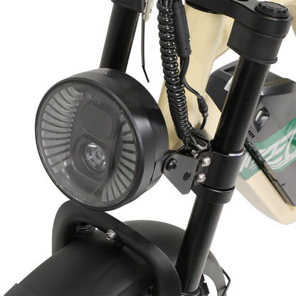 OneSport W66 Retro Moped Style 48V 250W 20×4.0" Fat Tires Full Suspension E-Bike