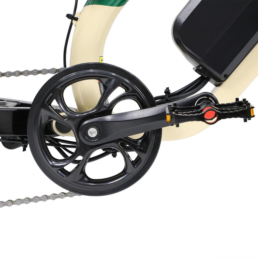 OneSport W66 Retro Moped Style 48V 250W 20×4.0" Fat Tires Full Suspension E-Bike