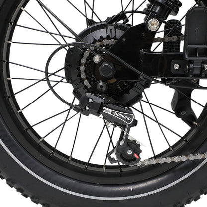 OneSport W66 Retro Moped Style 48V 250W 20×4.0" Fat Tires Full Suspension E-Bike
