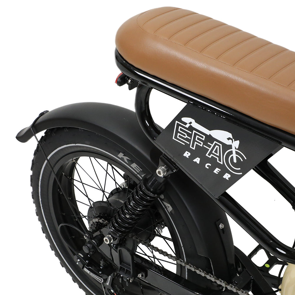 OneSport W66 Retro Moped Style 48V 250W 20×4.0" Fat Tires Full Suspension E-Bike