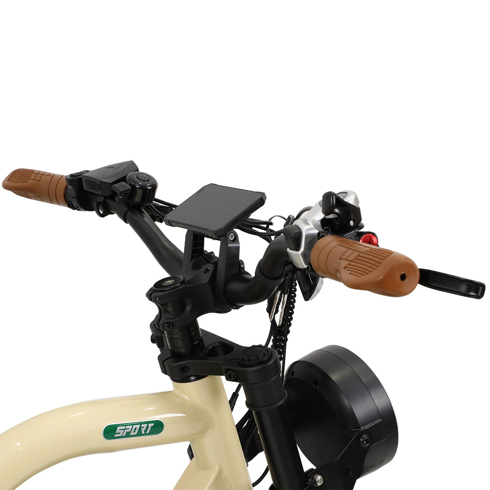 OneSport W66 Retro Moped Style 48V 250W 20×4.0" Fat Tires Full Suspension E-Bike