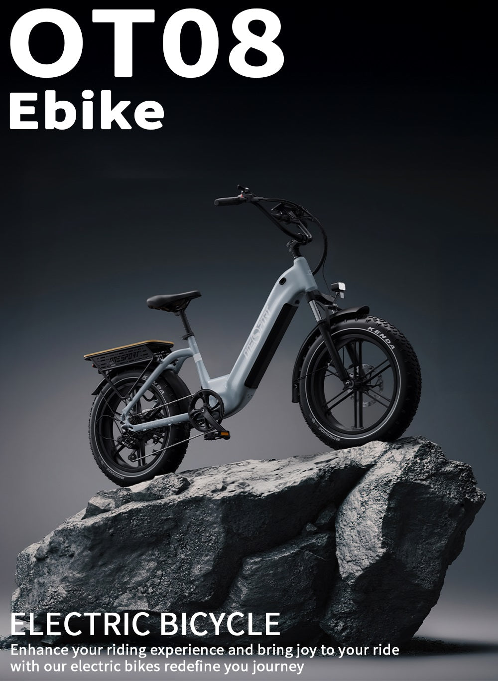 Onesport OT08 Hydraulic Brakes & 20×4.0" Fat Tyres E-Bike