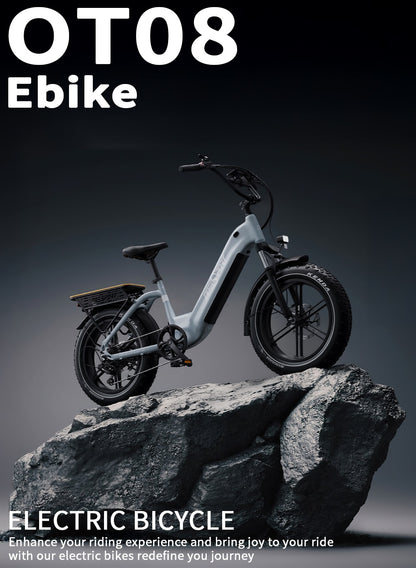 Onesport OT08 Hydraulic Brakes & 20×4.0" Fat Tyres E-Bike