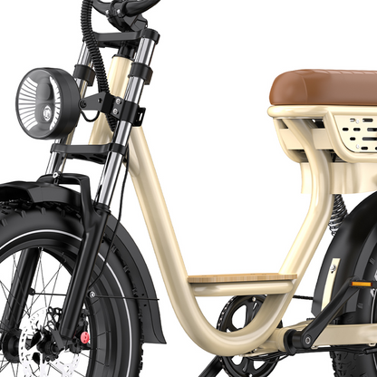 Onesport W77 Step-Through, Full Suspension, 48V 18Ah, 20×4.0" Fat Tire E-Bike