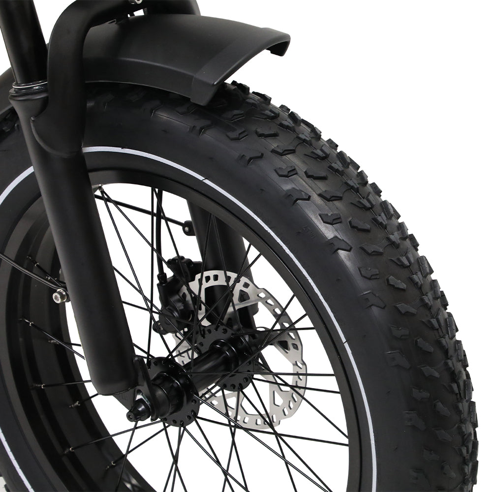 OneSport W66 Retro Moped Style 48V 250W 20×4.0" Fat Tires Full Suspension E-Bike