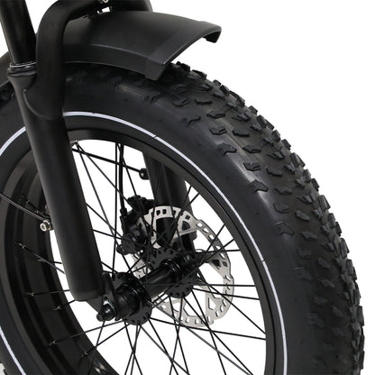 OneSport W66 Retro Moped Style 48V 250W 20×4.0" Fat Tires Full Suspension E-Bike