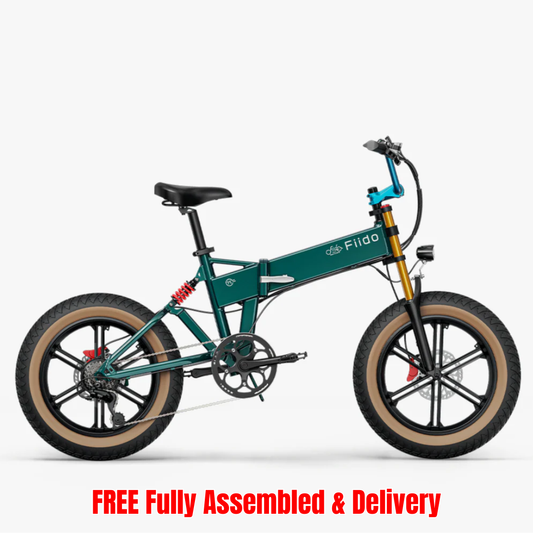 Fiido M1 Pro Fat-Tyre Dual-Suspension Folding E-Bike