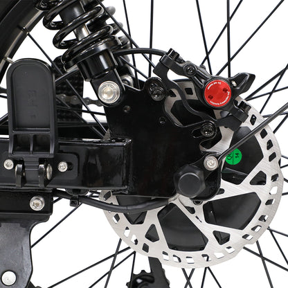 OneSport W66 Retro Moped Style 48V 250W 20×4.0" Fat Tires Full Suspension E-Bike