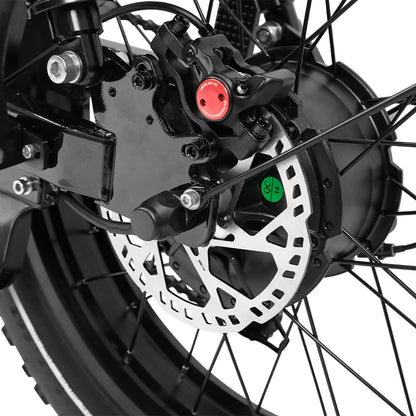 OneSport W66 Retro Moped Style 48V 250W 20×4.0" Fat Tires Full Suspension E-Bike