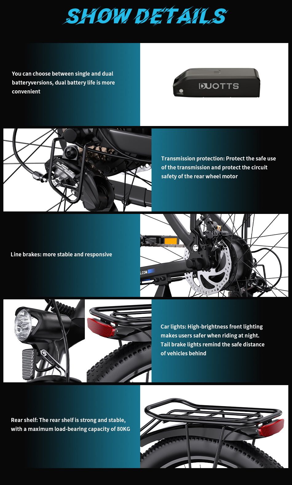 DUOTTS C29 Commuter 26.5kg Lightweight Electric Bike