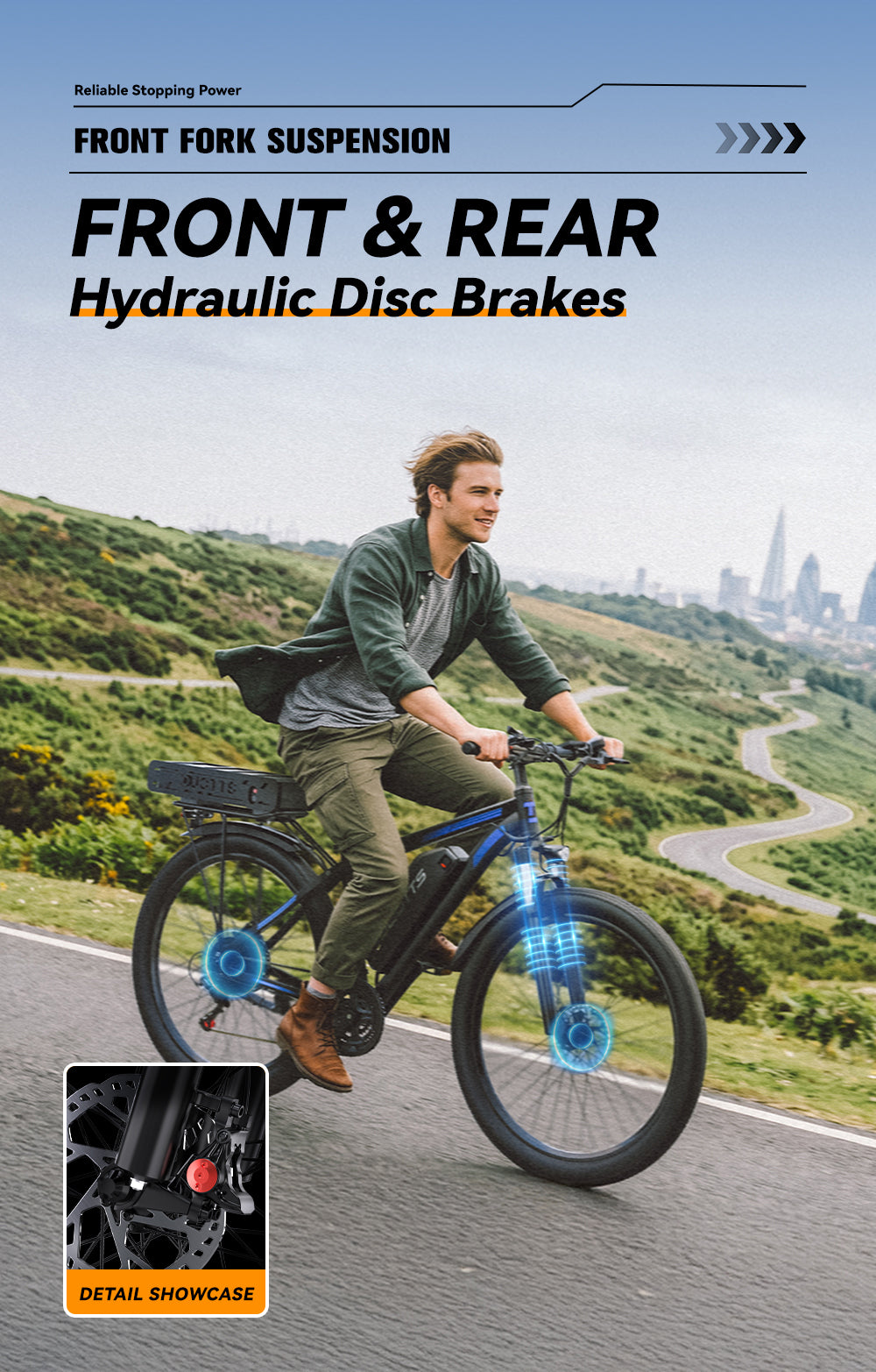 DUOTTS C29K Dual Battery (37.5Ah) Hydraulic Brakes 29" Wheels Electric Bike
