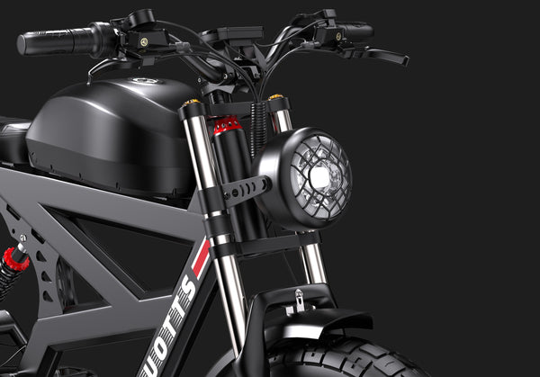 DUOTTS F20 Full-Suspension Fat-Tyre Moped-Style Electric Bike