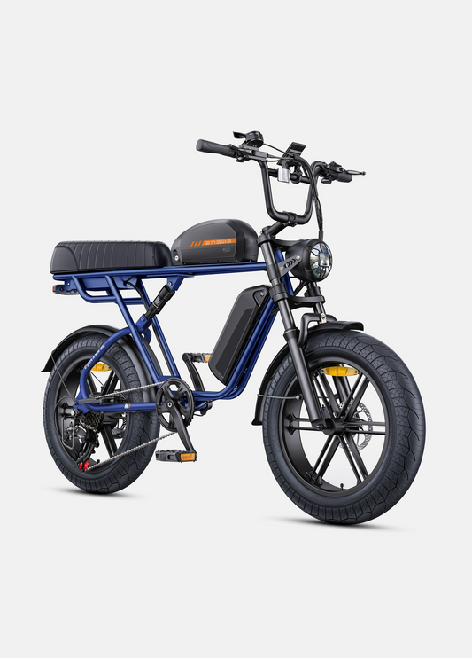 ENGWE M1 Moped Style Dual Battery & Dual Suspension Fat Tyres Ebike