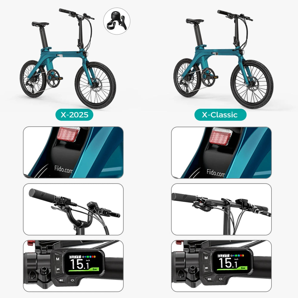 Fiido X Folding Lightweight Torque-Sensor Electric Bike