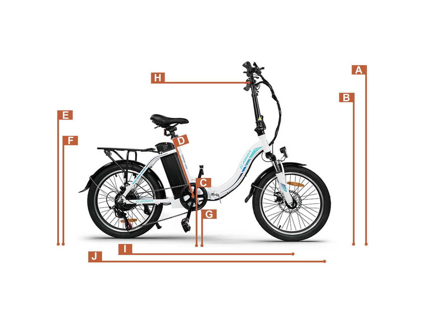 Kaisda K7 Step-Through Foldable E-Bike
