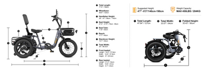 Meet One Breeze Pro 48V 20Ah Fat Tire Electric Trike