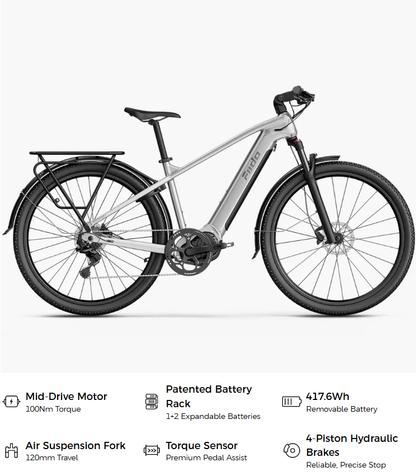 Fiido Nomads Pro 100Nm Mid-Drive Touring E-bike