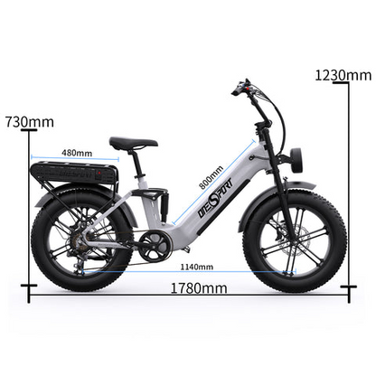 Onesport OT08 Fat Tire E-Bike