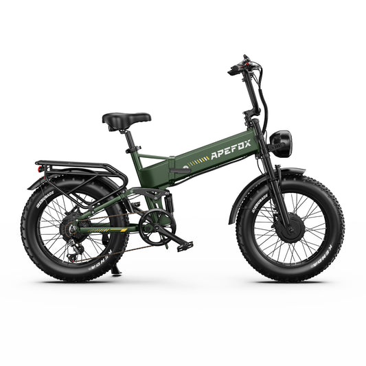 APEFOX RH20 Dual 750W Motor 100km Range Folding Fat-Tyre E-Bike