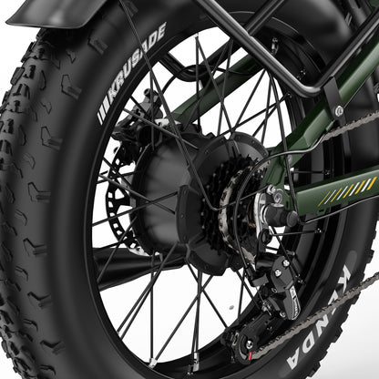 APEFOX RH20 Dual 750W Motor 100km Range Folding Fat-Tyre E-Bike