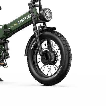 APEFOX RH20 Dual 750W Motor 100km Range Folding Fat-Tyre E-Bike