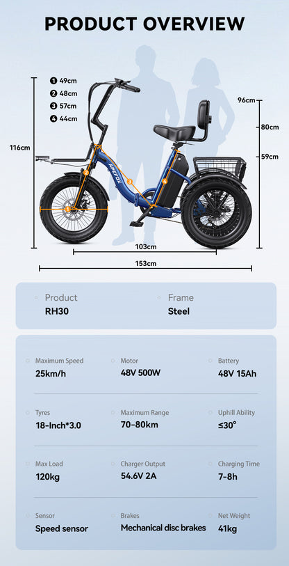APEFOX RH30 Electric Trike