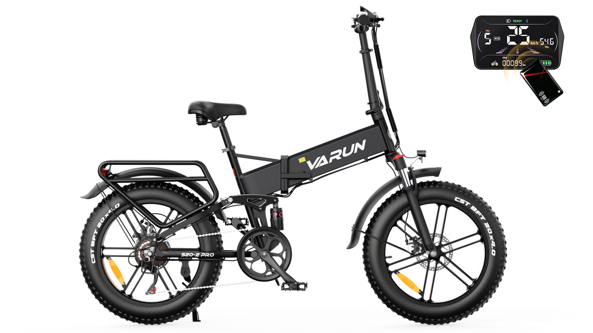 VARUN S20-2 PRO 48V 13Ah 55Nm Torque 20×4.0" Fat Tires Folding E-Bike