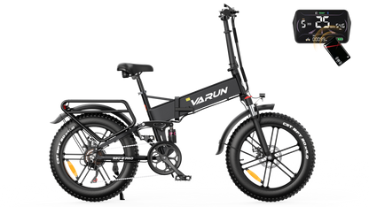 VARUN S20-2 PRO 48V 13Ah 55Nm Torque 20×4.0" Fat Tires Folding E-Bike