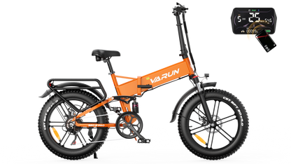 VARUN S20-2 PRO 48V 13Ah 55Nm Torque 20×4.0" Fat Tires Folding E-Bike
