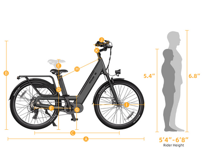 VITILAN L5 Step-Through Urban Commuter Electric Bike