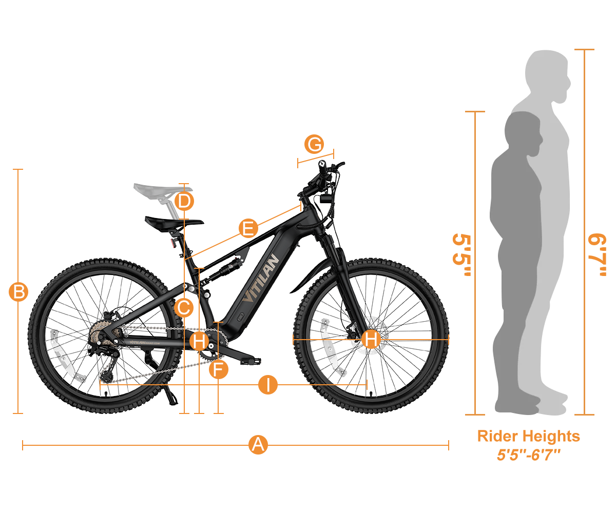 Vitilan M5 Full Suspension All-Terrain Mountain E-bike