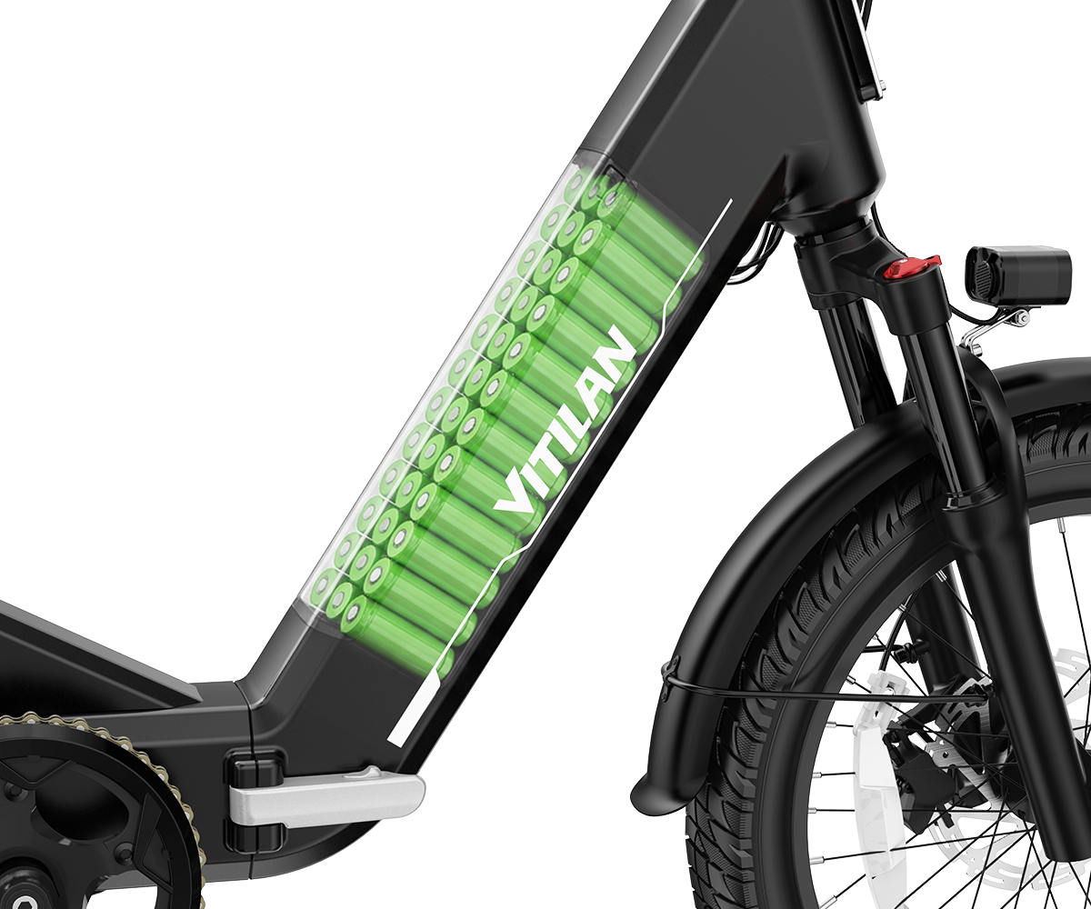 Vitilan U9  20 × 3.0” Full Suspension Torque Sensor Foldable Electric Bike