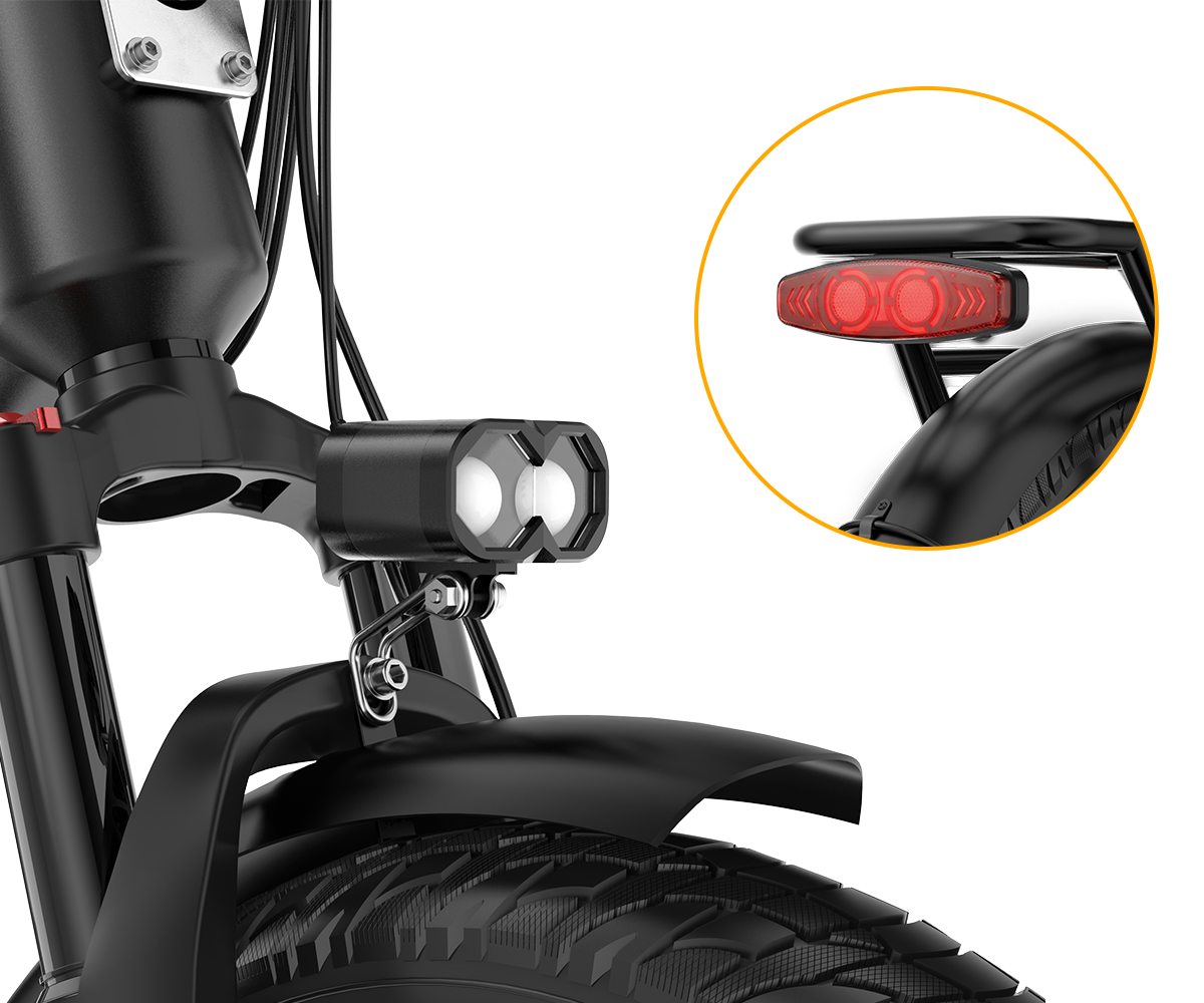 Vitilan U9  20 × 3.0” Full Suspension Torque Sensor Foldable Electric Bike