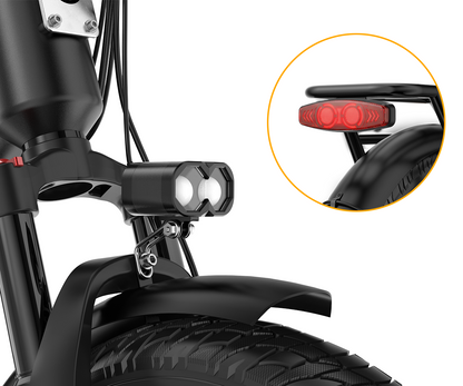 Vitilan U9  20 × 3.0” Full Suspension Torque Sensor Foldable Electric Bike
