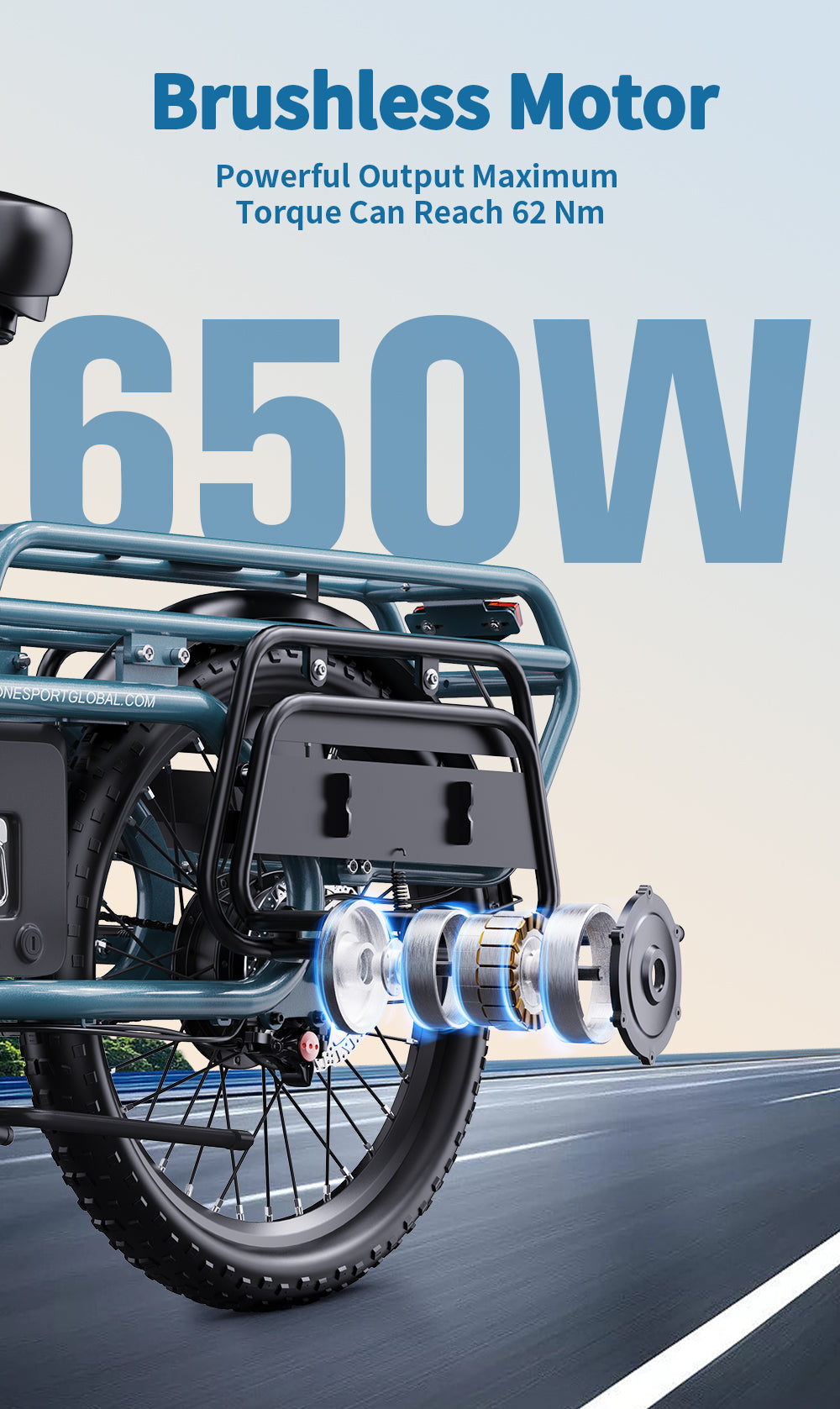 OneSport OT01 Longtail Cargo E-bike