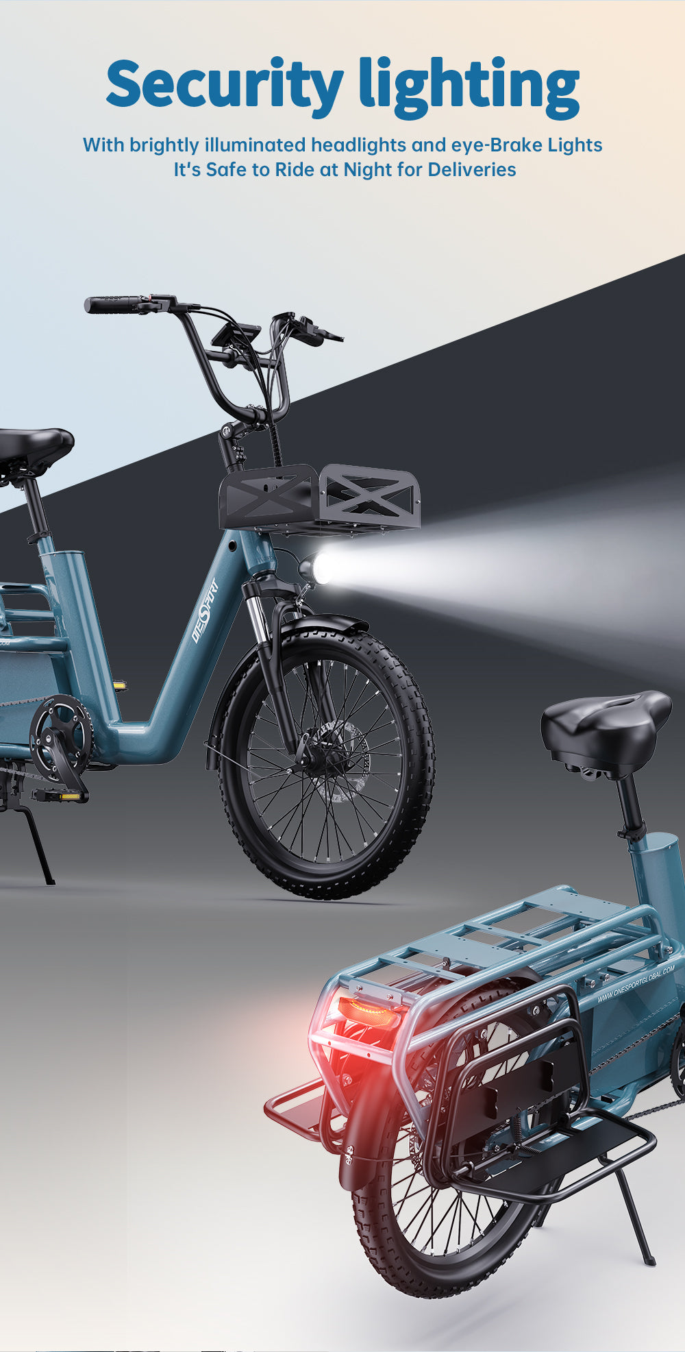 OneSport OT01 Longtail Cargo E-bike